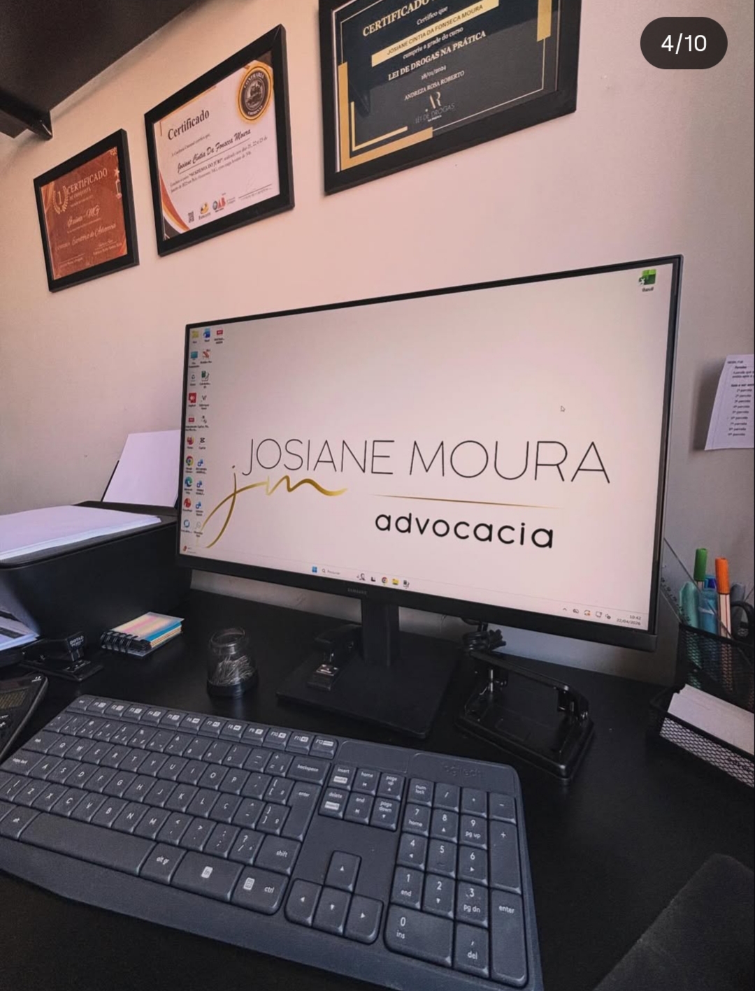 Identidade visual Josiane Moura Advocacia